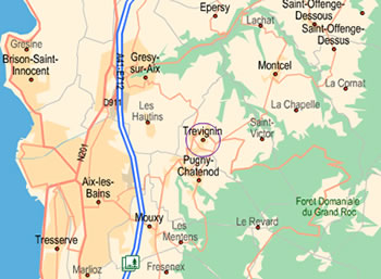 plan aérien de la Maison du Tilleul
